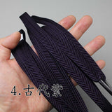 Silk Sageo,Sazanami-Weaving Single color Iaido Japanese swords Katana Shinken and Wakizashi (Length:240cm)