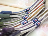 Obijime cord, obi cord/ Silk Obijime/Hira Genji Set, Bokashi-dyed, Medium Size (Standard Length)