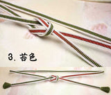 Obijime cord, obi cord/ Silk Obijime/Hira Genji Set, Bokashi-dyed, Medium Size (Standard Length)