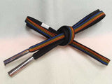 Obijime cord, obi cord/ Silk Obijime/Twilled Bamboo Braid, Four Stripes, Medium Size (Standard Length)