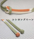 Obijime cord, obi cord/ Silk Obijime/ Hirakara Set, 3-Tiered Gradation with Odamaki Tassel, XL Size (Long)