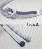纯真的丝绸obi-jime与3步bokashi和Odamaki，M尺寸（常规长度）。
