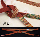 Obijime en pure soie, Jinaiki-gumi, taille M (longueur normale)