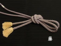 Obijime cord, obi cord/ Silk Obijime/, Kanze Style, Medium Size (Standard Length)
