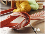 Obijime cord, obi cord/ Silk Obijime/ Kakucho Set with a Striped Odamaki Pattern, XL Size (Long)