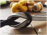 Obijime cord, obi cord/ Silk Obijime/ Kakucho Set with a Striped Odamaki Pattern, XL Size (Long)
