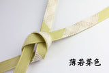 Obijime en pure soie, Jinaiki-gumi, bleu clair, taille M (longueur normale)
