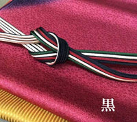 Obijime cord, obi cord/ Silk Obijime/ with Yotsumune Set, Medium Size (Standard Length)